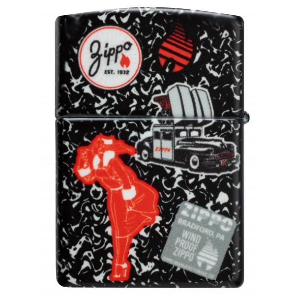 Запальничка бензинова ZIPPO Notebook Zippo Design , чорний (46707)