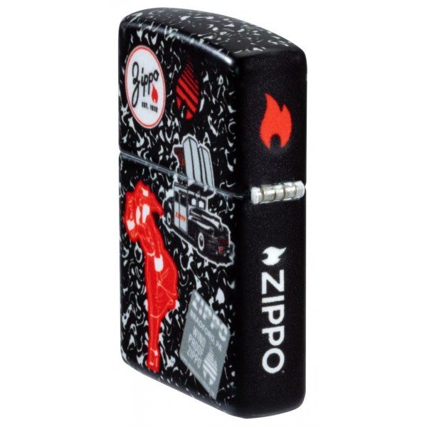 Запальничка бензинова ZIPPO Notebook Zippo Design , чорний (46707)