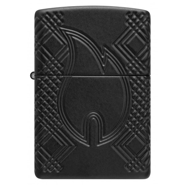 Запальничка армована бензинова ZIPPO Armor® Black Matte lMultiCut, матова, чорний (46775)