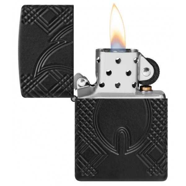 Запальничка армована бензинова ZIPPO Armor® Black Matte lMultiCut, матова, чорний (46775)