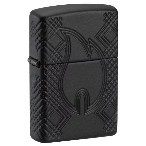 Запальничка армована бензинова ZIPPO Armor® Black Matte lMultiCut, матова, чорний (46775)