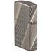 Запальничка армована бензинова ZIPPO Armor® Black Ice® MultiCut Photo Image 360 Elegant Dots Design, чорний лід (46812)
