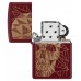 Запальничка бензинова ZIPPO Reg Merlot Matte Geometric Skull Design червоний (46835)