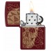 Запальничка бензинова ZIPPO Reg Merlot Matte Geometric Skull Design червоний (46835)