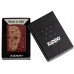Запальничка бензинова ZIPPO Reg Merlot Matte Geometric Skull Design червоний (46835)