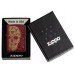 Запальничка бензинова ZIPPO Reg Merlot Matte Geometric Skull Design червоний (46835)