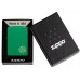 Зажигалка бензиновая ZIPPO Regular Grass Green Matte Lucky Clover Design, зелений (46850)