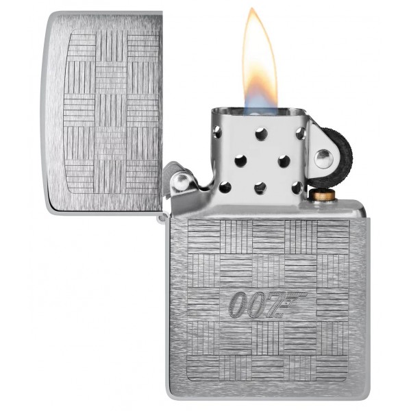 Запальничка бензинова ZIPPO James Bond 007® Tuxedo, матовий хром (46853)