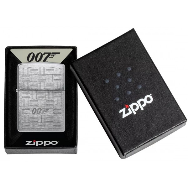Запальничка бензинова ZIPPO James Bond 007® Tuxedo, матовий хром (46853)