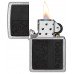 Запальничка бензинова ZIPPO Black Leather Emblem - Zippo Design, хром, шкіра, чорний (46919)