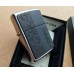 Запальничка бензинова ZIPPO Black Leather Emblem - Zippo Design, хром, шкіра, чорний (46919)