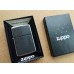 Запальничка бензинова ZIPPO Black Leather Emblem - Zippo Design, хром, шкіра, чорний (46919)