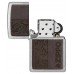 Запальничка бензинова ZIPPO Brown Leather Emblem - Zippo Design, хром, шкіра коричневий (46920)