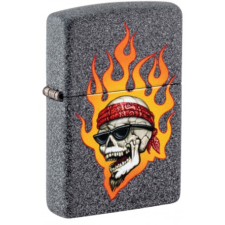 Запальничка Zippo Rietveld® Flaming Skull Design 46933