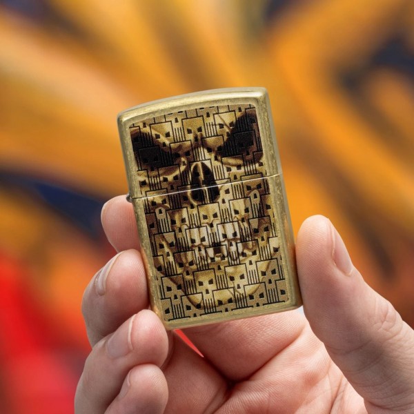 Запальничка Zippo Skulls on Skulls Design 46937