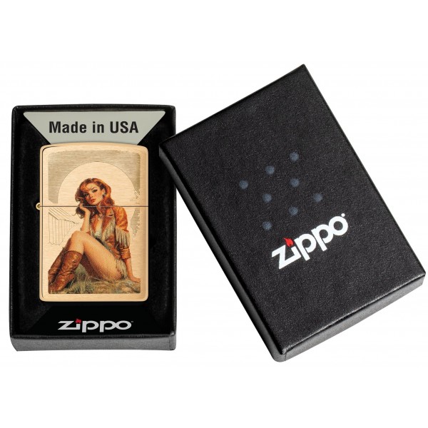 Зажигалка Zippo Western Pinup Design 46962