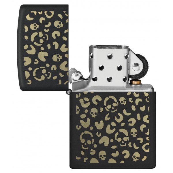 Зажигалка Zippo Leopard Skulls Design 47001