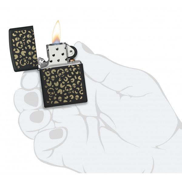 Зажигалка Zippo Leopard Skulls Design 47001