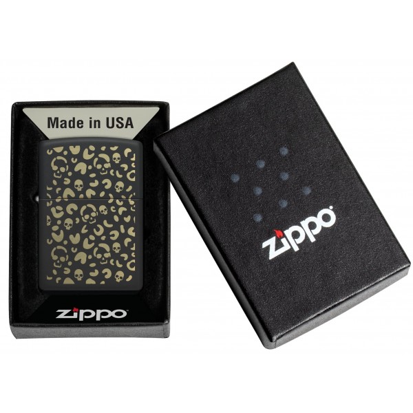 Зажигалка Zippo Leopard Skulls Design 47001