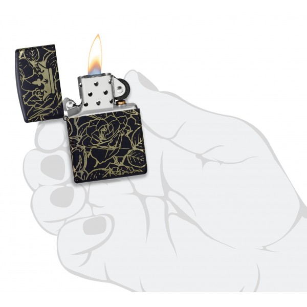 Зажигалка Zippo Queen of Bud Dark Roses Design 47107