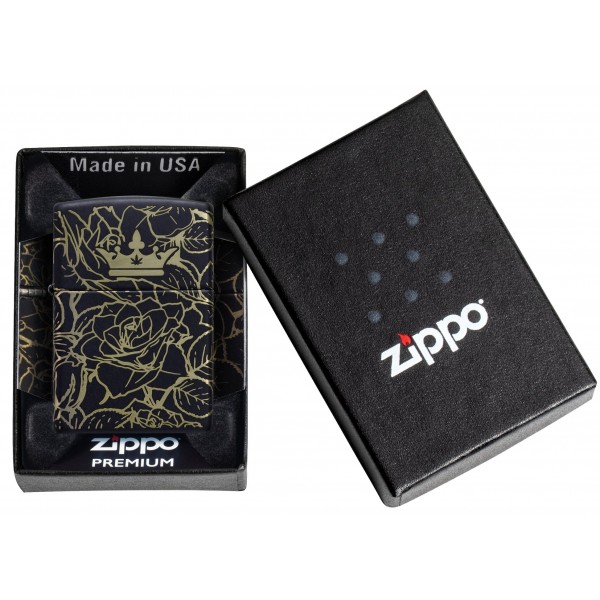 Зажигалка Zippo Queen of Bud Dark Roses Design 47107