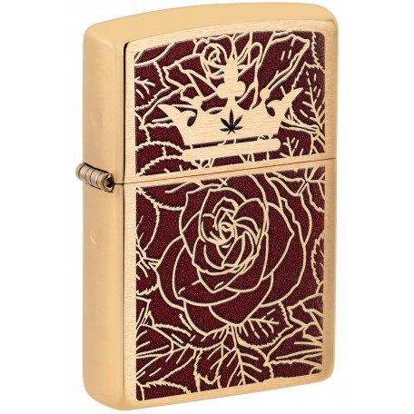 Запальничка Zippo Queen of Bud Passionate Rose and Crown Design 47108