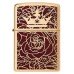 Зажигалка Zippo Queen of Bud Passionate Rose and Crown Design 47108