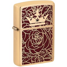 Зажигалка Zippo Queen of Bud Passionate Rose and Crown Design 47108