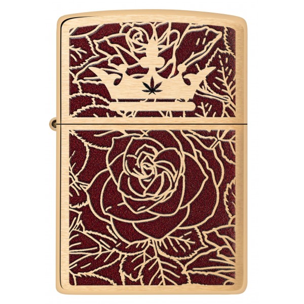 Запальничка Zippo Queen of Bud Passionate Rose and Crown Design 47108