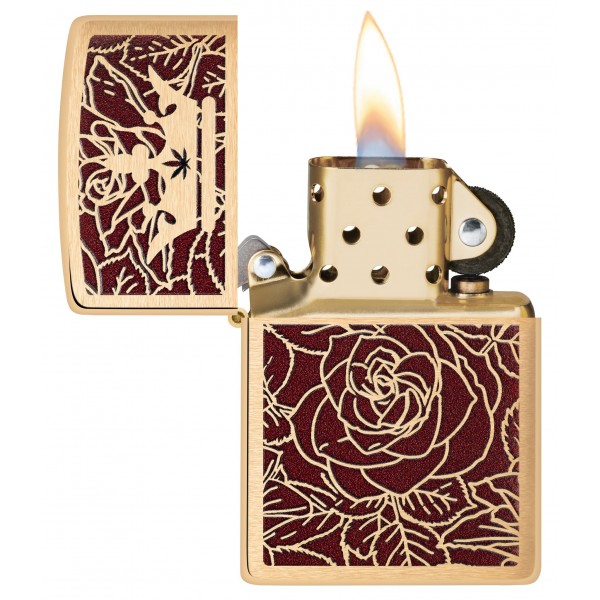Запальничка Zippo Queen of Bud Passionate Rose and Crown Design 47108