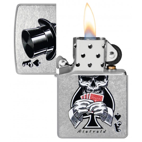 Зажигалка Zippo Rietveld® Ace of Spades Design 47112