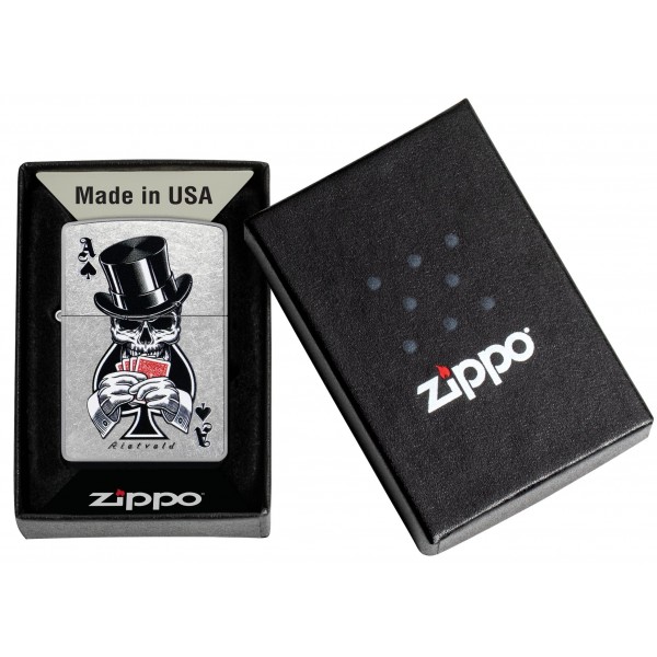 Зажигалка Zippo Rietveld® Ace of Spades Design 47112