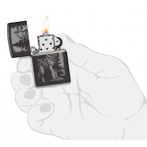 Зажигалка Zippo Howling Wolf Design 47117
