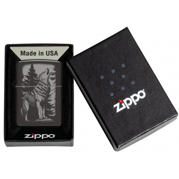 Запальничка Zippo Howling Wolf Design 47117