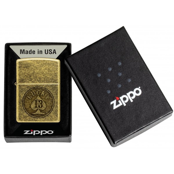 Запальничка Zippo Lucky 13 Design 47148