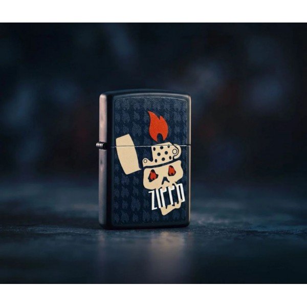Зажигалка Zippo Skull and Flames Design 47256