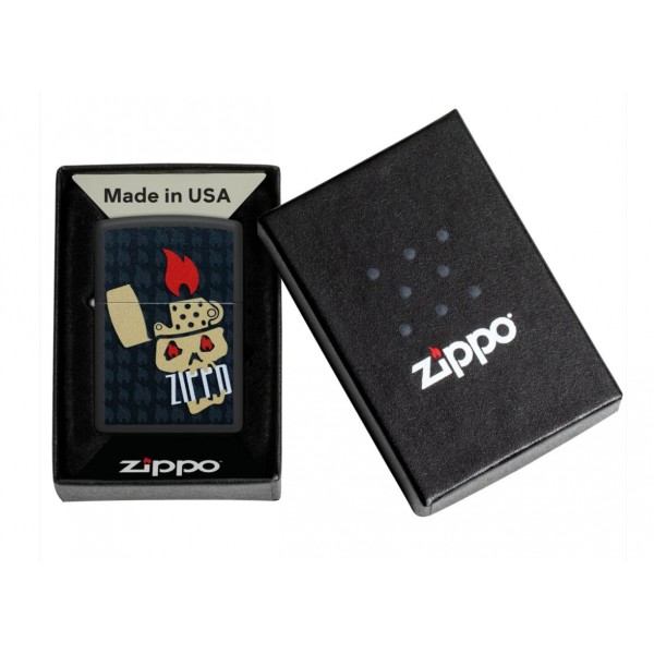 Запальничка Zippo Skull and Flames Design 47256