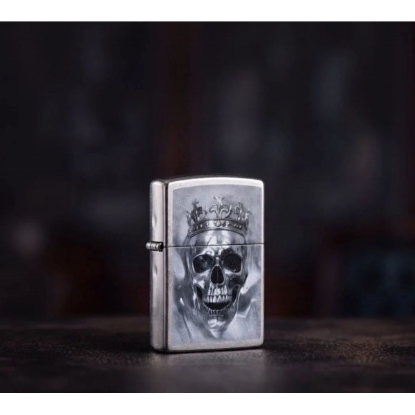 Запальничка Zippo Metallic Skull Design 47258
