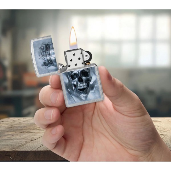 Запальничка Zippo Metallic Skull Design 47258