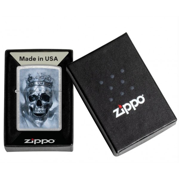 Запальничка Zippo Metallic Skull Design 47258