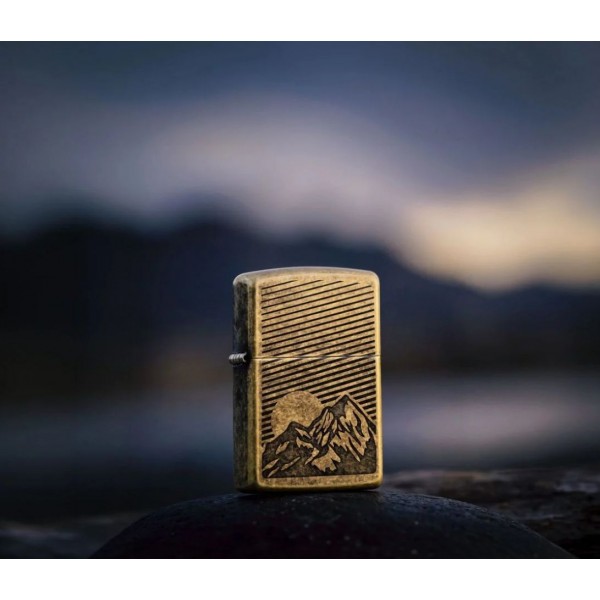 Зажигалка Zippo Etched Mountains Design 47432