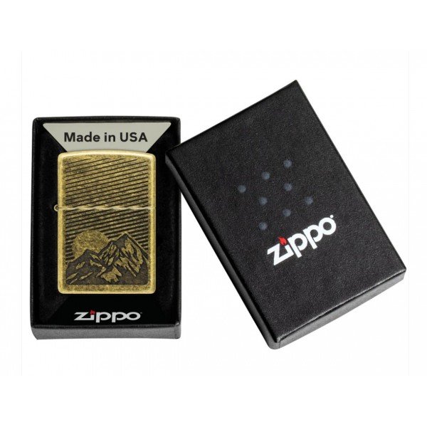 Зажигалка Zippo Etched Mountains Design 47432