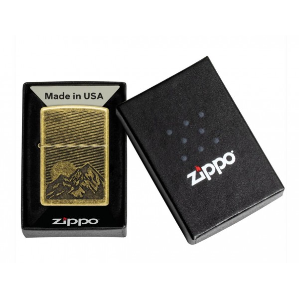 Запальничка Zippo Etched Mountains Design 47432