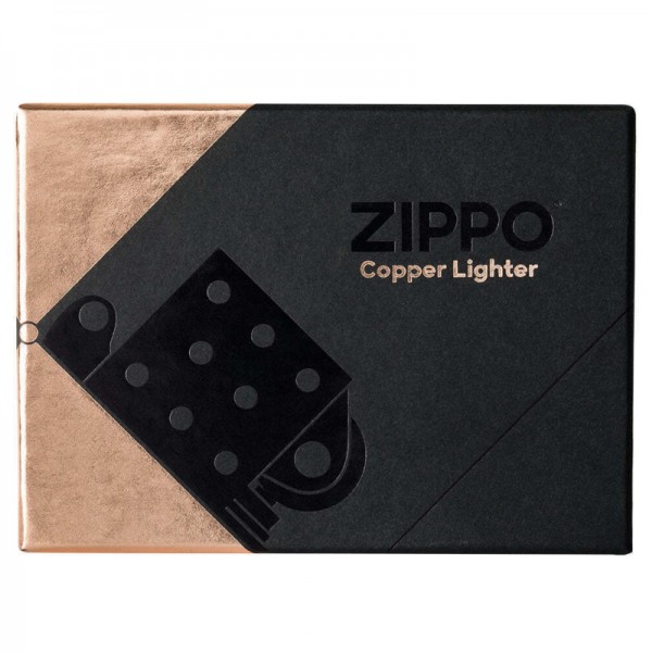 Запальничка Zippo Solid Copper with Black Plated Insert 48107