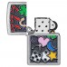 Запальничка бензинова ZIPPO All Luck Design, матовий хром (48682)