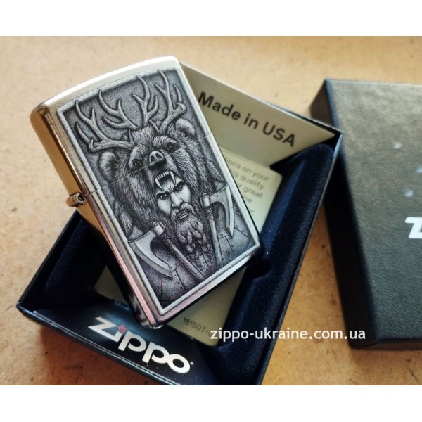 Бензиновая зажигалка Zippo 207 Barbarian Design (48731)