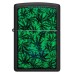 Запальничка ZIPPO Cannabis Design Black Light світиться в ультрафіолеті (48736)