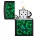 Запальничка ZIPPO Cannabis Design Black Light світиться в ультрафіолеті (48736)