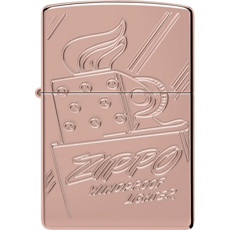 Зажигалка коллекционная лимитированная Zippo MultiCut Script Collectible High Polish Rose (Zippo 48768)