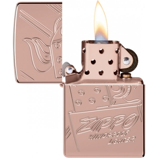 Запальничка колекційна лімітована Zippo MultiCut Script Collectible High Polish Rose (Zippo 48768)